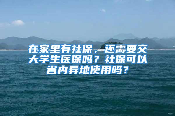 在家里有社保，还需要交大学生医保吗？社保可以省内异地使用吗？