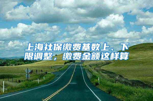 上海社保缴费基数上、下限调整，缴费金额这样算→