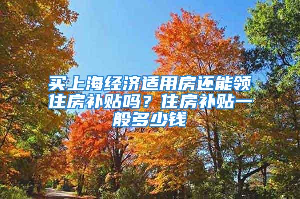 买上海经济适用房还能领住房补贴吗？住房补贴一般多少钱