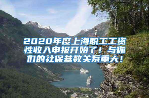 2020年度上海职工工资性收入申报开始了！与你们的社保基数关系重大！