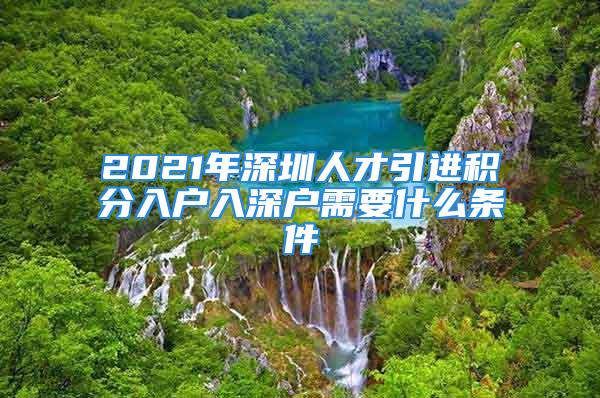 2021年深圳人才引进积分入户入深户需要什么条件