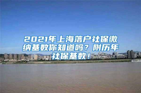 2021年上海落户社保缴纳基数你知道吗？附历年社保基数！