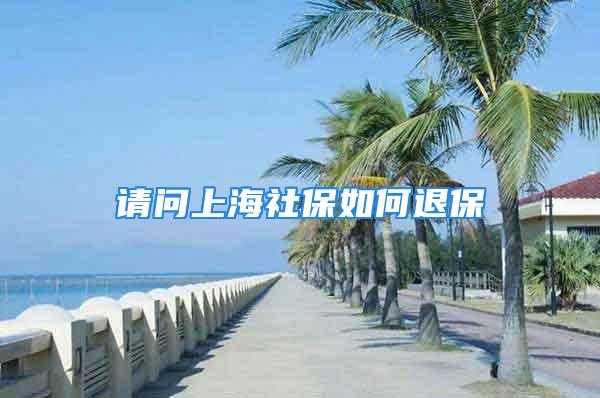 请问上海社保如何退保