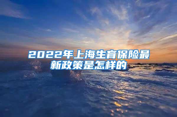 2022年上海生育保险最新政策是怎样的