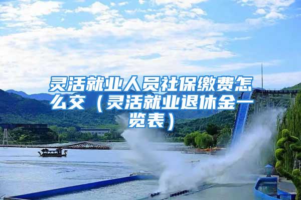 灵活就业人员社保缴费怎么交（灵活就业退休金一览表）