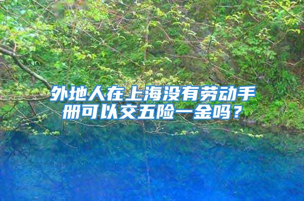 外地人在上海没有劳动手册可以交五险一金吗？