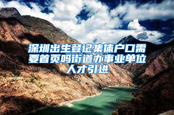 深圳出生登记集体户口需要首页吗街道办事业单位人才引进