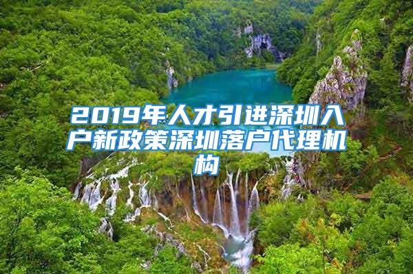 2019年人才引进深圳入户新政策深圳落户代理机构