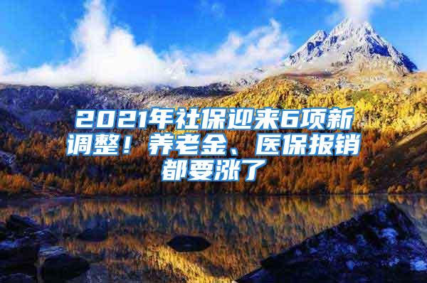 2021年社保迎来6项新调整！养老金、医保报销都要涨了