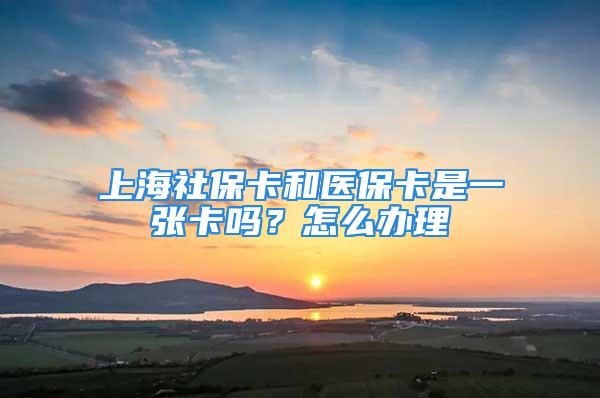 上海社保卡和医保卡是一张卡吗？怎么办理