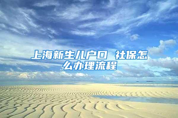 上海新生儿户口 社保怎么办理流程