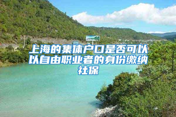 上海的集体户口是否可以以自由职业者的身份缴纳社保