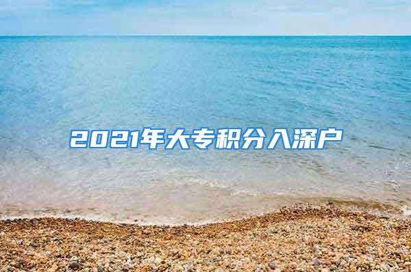 2021年大专积分入深户