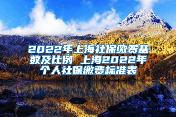 2022年上海社保缴费基数及比例 上海2022年个人社保缴费标准表