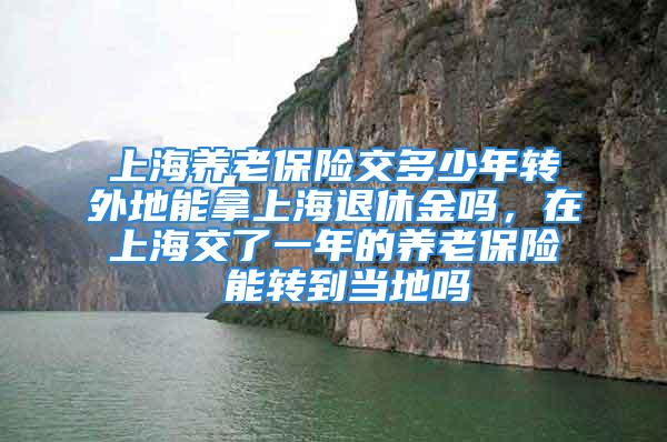 上海养老保险交多少年转外地能拿上海退休金吗，在上海交了一年的养老保险 能转到当地吗