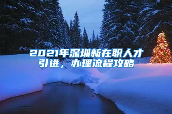 2021年深圳新在职人才引进，办理流程攻略