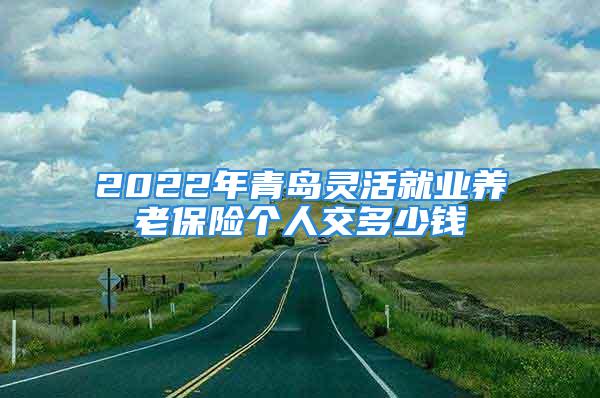 2022年青岛灵活就业养老保险个人交多少钱