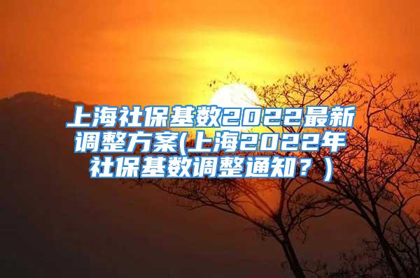 上海社保基数2022最新调整方案(上海2022年社保基数调整通知？)