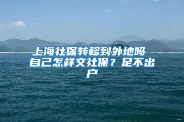 上海社保转移到外地吗 自己怎样交社保？足不出户