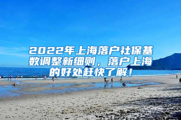 2022年上海落户社保基数调整新细则，落户上海的好处赶快了解！