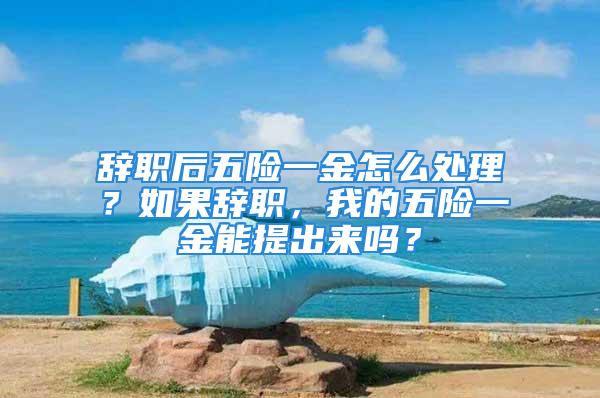 辞职后五险一金怎么处理？如果辞职，我的五险一金能提出来吗？