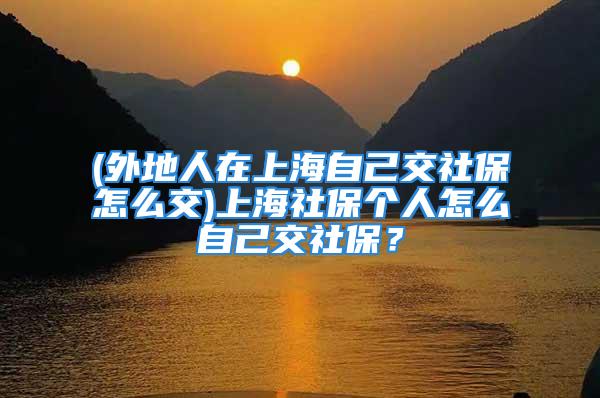 (外地人在上海自己交社保怎么交)上海社保个人怎么自己交社保？