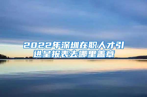 2022年深圳在职人才引进呈报表去哪里盖章