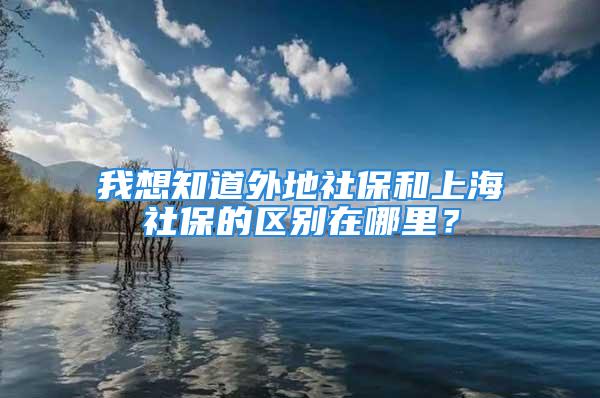 我想知道外地社保和上海社保的区别在哪里？