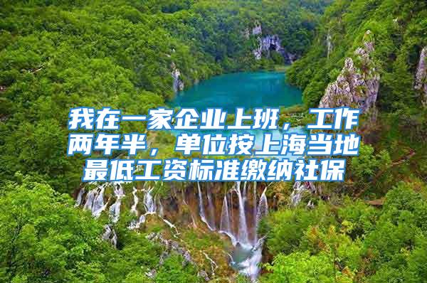 我在一家企业上班，工作两年半，单位按上海当地最低工资标准缴纳社保