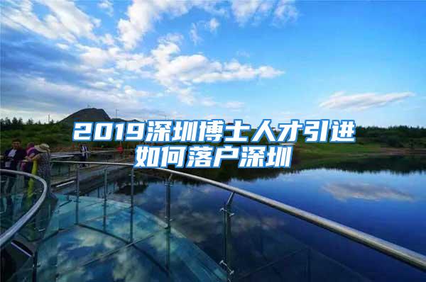 2019深圳博士人才引进如何落户深圳