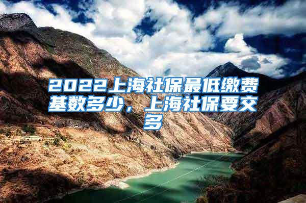 2022上海社保最低缴费基数多少，上海社保要交多