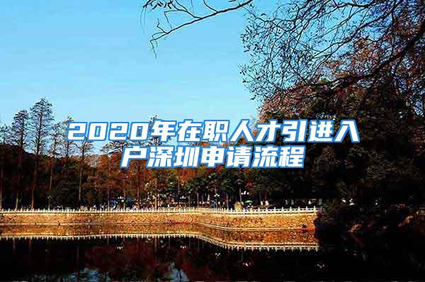 2020年在职人才引进入户深圳申请流程