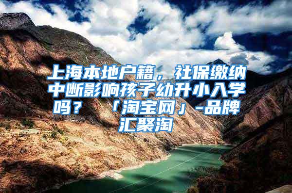 上海本地户籍，社保缴纳中断影响孩子幼升小入学吗？ 「淘宝网」-品牌汇聚淘