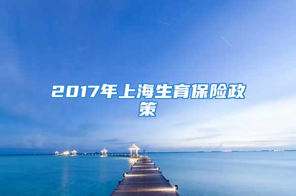 2017年上海生育保险政策