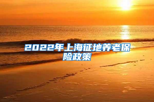 2022年上海征地养老保险政策