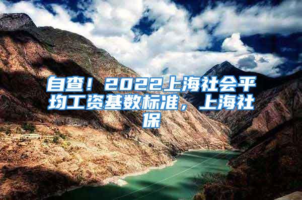 自查！2022上海社会平均工资基数标准，上海社保