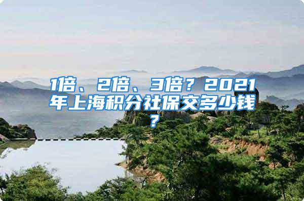 1倍、2倍、3倍？2021年上海积分社保交多少钱？