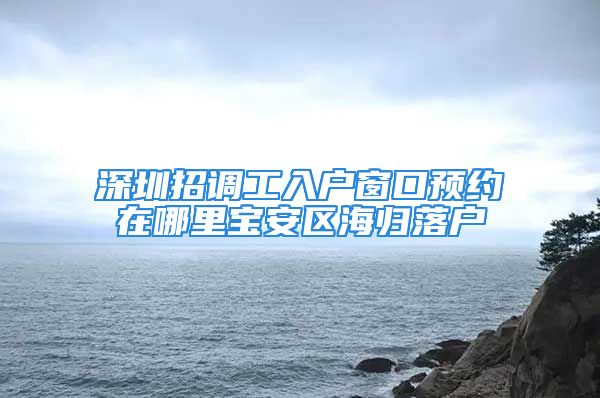 深圳招调工入户窗口预约在哪里宝安区海归落户