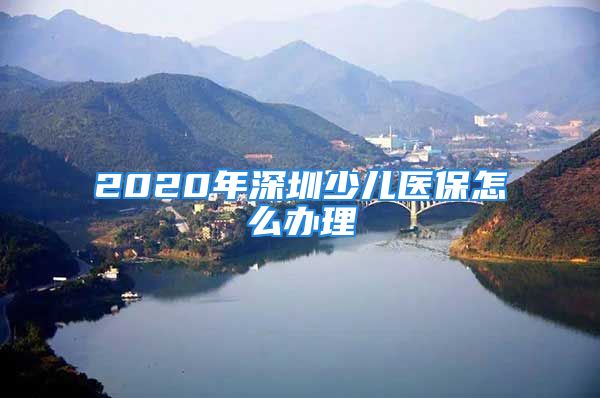 2020年深圳少儿医保怎么办理