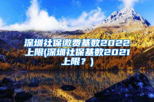 深圳社保缴费基数2022上限(深圳社保基数2021上限？)