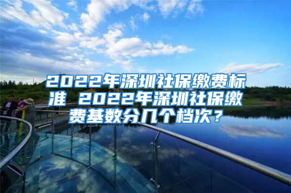 2022年深圳社保缴费标准 2022年深圳社保缴费基数分几个档次？