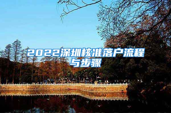 2022深圳核准落户流程与步骤