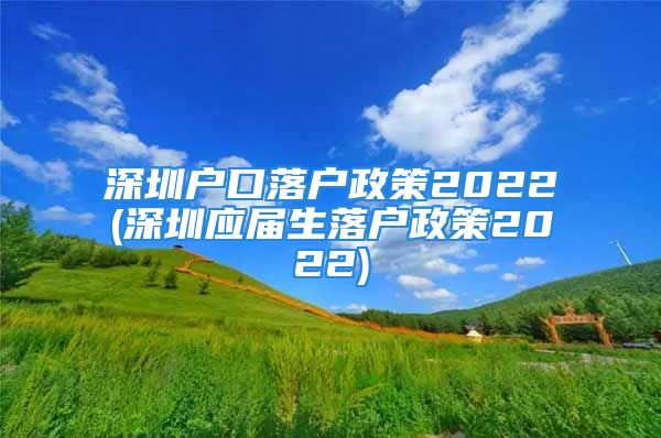 深圳户口落户政策2022(深圳应届生落户政策2022)