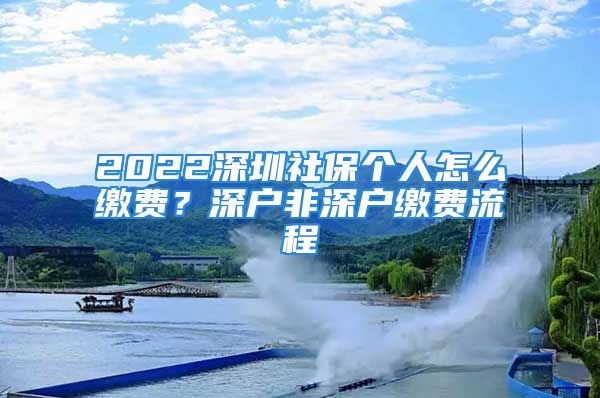 2022深圳社保个人怎么缴费？深户非深户缴费流程