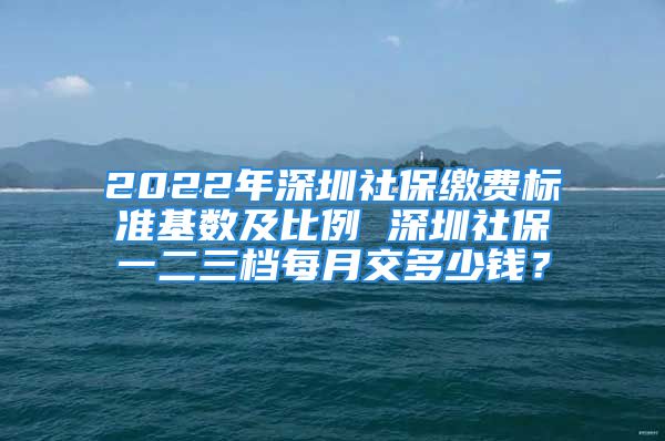 2022年深圳社保缴费标准基数及比例 深圳社保一二三档每月交多少钱？