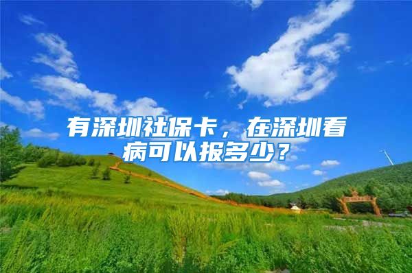 有深圳社保卡，在深圳看病可以报多少？