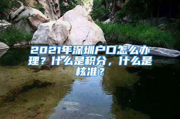 2021年深圳户口怎么办理？什么是积分，什么是核准？