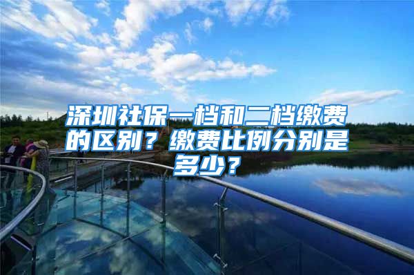 深圳社保一档和二档缴费的区别？缴费比例分别是多少？