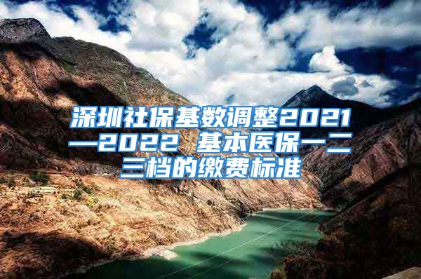 深圳社保基数调整2021—2022 基本医保一二三档的缴费标准