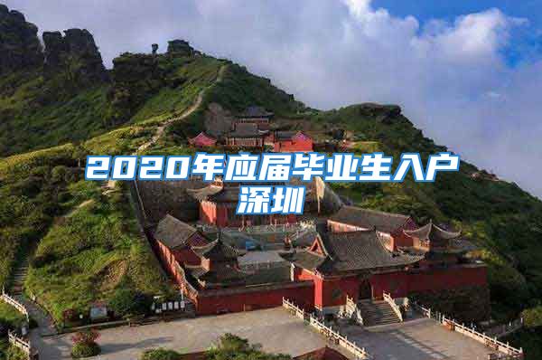 2020年应届毕业生入户深圳